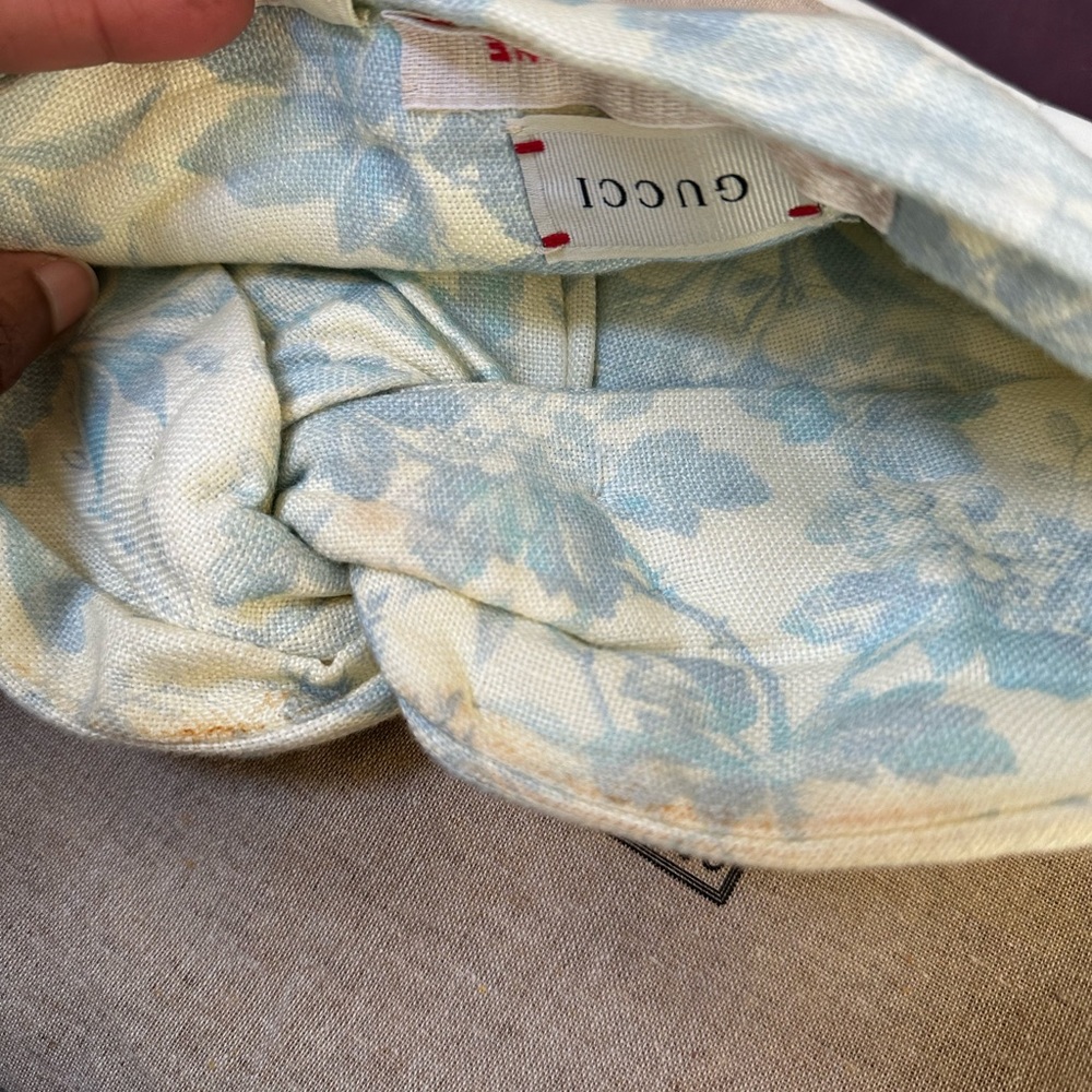 Gucci head wrap. Sky blue - Picture 5 of 16